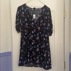 Gorgeous floral flowy and light wrap around dress